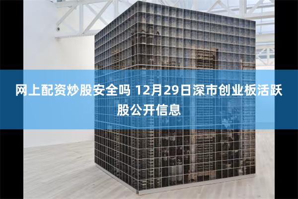 网上配资炒股安全吗 12月29日深市创业板活跃股公开信息