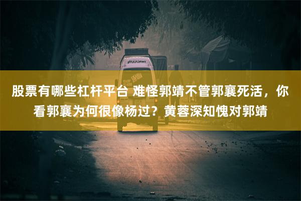 股票有哪些杠杆平台 难怪郭靖不管郭襄死活，你看郭襄为何很像杨过？黄蓉深知愧对郭靖