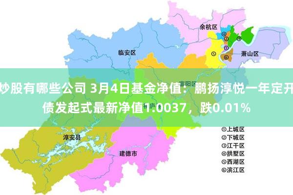 炒股有哪些公司 3月4日基金净值：鹏扬淳悦一年定开债发起式最新净值1.0037，跌0.01%